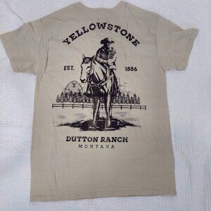 Yellowstone T Shirt Dutton Ranch EST. 1886 Men's Med Yellowstone Shirt New